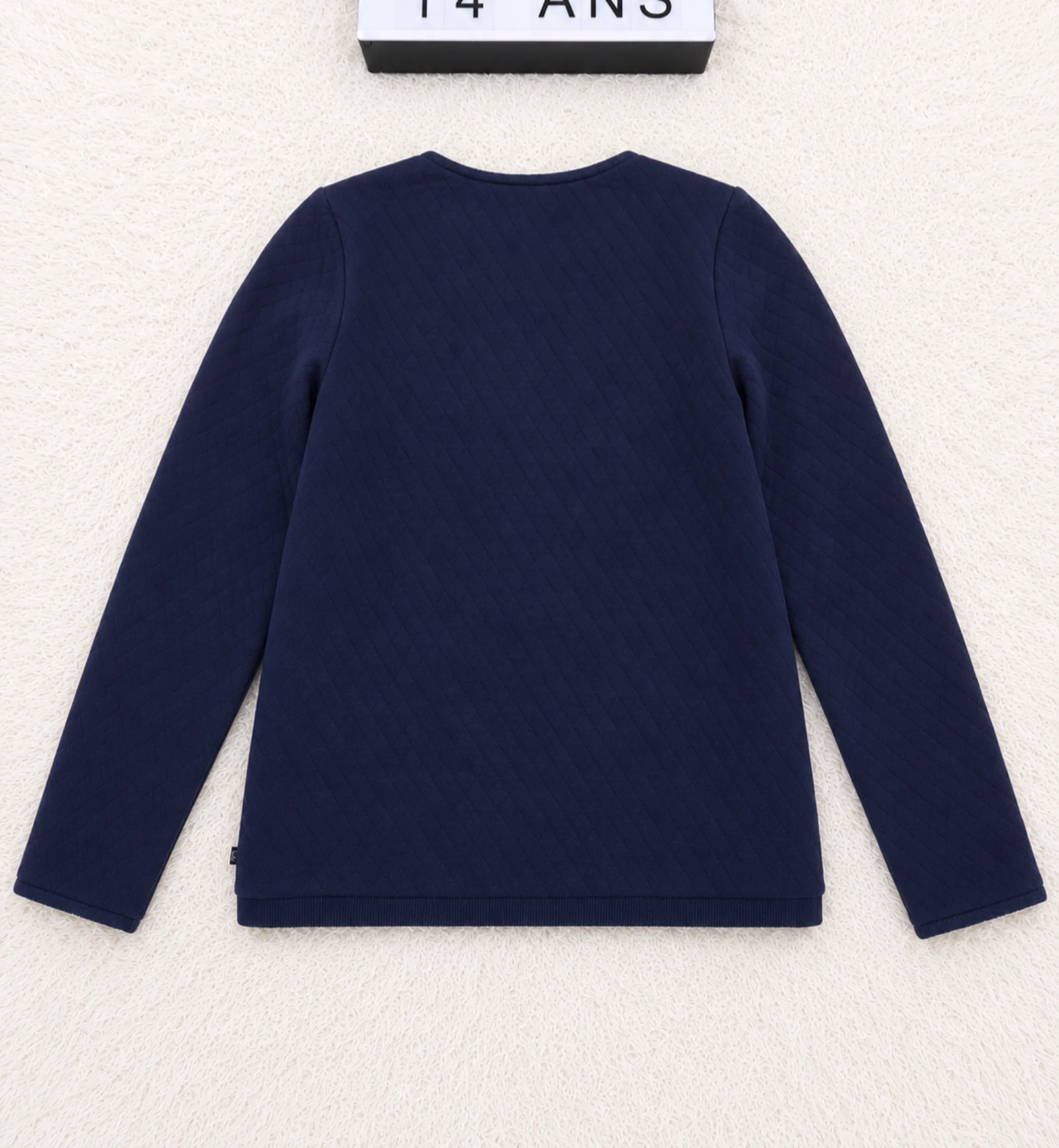 Jaqueta acolchoada forrada de sherpa Okaïdi 14 anos azul marinho 👒 – photo 7